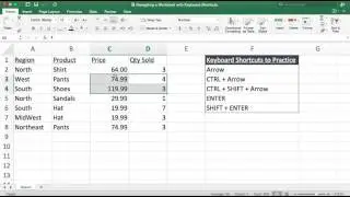 Omnibus Excel Tutorials - Navigating a Workbook