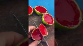How to make something sweet for the summertime. Mini watermelon jelly lime for dessert. #dessert