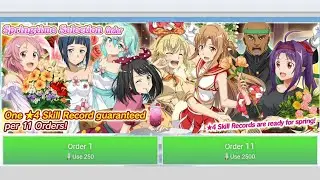 [SAOIF] Springtime order step tree #saoif #gacha #skills