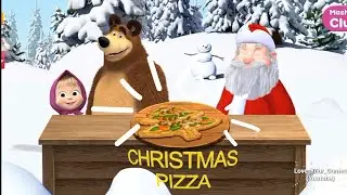 Masha and the Bear Pizza Maker - Winter Fun Gameplay