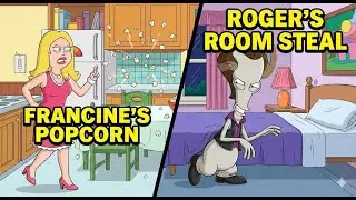 American Dad Best Moment | Francine's Popcorn Dance & Roger Steals The Room