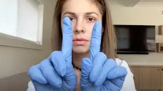 ASMR Cardiac Exam EKG monitoring (peripheral vision test, cranial exam, follow the light 💡 )