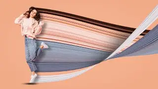 Make Pixel Stretch Effect in Photoshop || Circular Pixel Stretch Effect