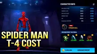 Spider man T-4 cost details, My 1st speed T-4. - Marvel Future Fight.