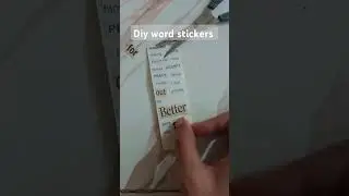 diy word sticker 👍😁#stickers #useful #cute