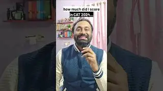 My CAT 2024 Score and percentile #catexam #mbadada