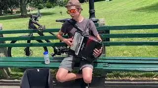 Mike Upton-accordion-Congress Reel-Boston Public Garden