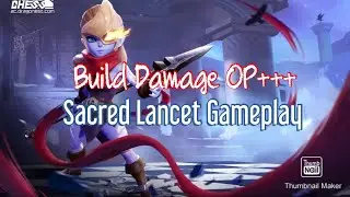 Auto chess Moba Sacred Lancer build Damage+++ auto win!