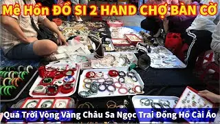 Mê Hồn ĐỒ SI 2 HAND Quá Trời Vòng Vàng Châu Sa Ngọc Trai Đồng Hồ Cài Áo