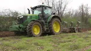 John Deere 6175R - Rabe Albatros | Plowing 2016