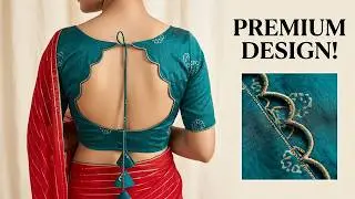 Boat Neck Blouse Designs With Cutwork  | Blouse Design Cutting and Stitching