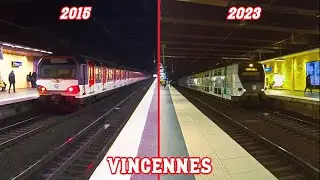 Станция Венсен : тогда и сейчас ( 2015 - 2023 ) RER Париж