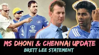 CSK Official Met MS Dhoni | Brett lee statement About Mayank Yadav #cricket #viralvideo