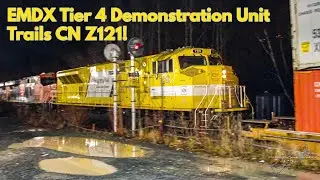 Railfanning w/ @BedfordSubRailfanner! EMDX Demo T4 Trail! CN Z121 Through Rocky Lake, NS.
