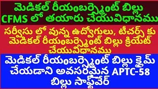HOW TO PREPARE MEDICAL REIMBURSEMENT BILL IN CFMS SYSTEM FOR  (IN SERVICE) AP EMPLOYEES & TEACHERS