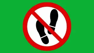 Prohibition Signs | Green Screen Background