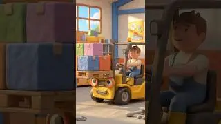 The Yellow Forklift Song for Kids 🚜 Construction Trucks & Vehicles Claymation | Gumboot Gang