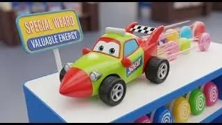 Rocket Racer's Candy Cloud Cruise | Animated Nursery Rhyme for Toddlers 🚀🍬