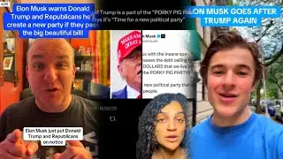 #FAFO| Porky Pig Party: Elon Musk Slams President Trumps Mega tax bill, calls fir new party...