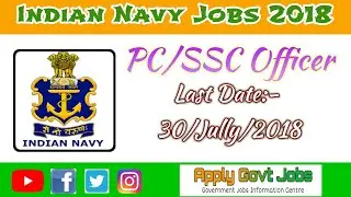 Indian Navy Recruitment 2018 - Engineering Jobs 2018