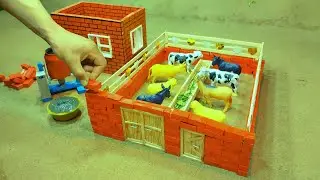 Building a Mini Animal Shelter with Bricks and Cement | Step-by-Step Construction