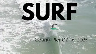 Surf at County Pier MB Miller  PCB FL 02 16 2025