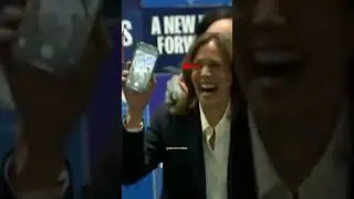 Kamala Harris caught in 4K... Her 'phone call' was actually the CAMERA APP 💀 #kamalaharris