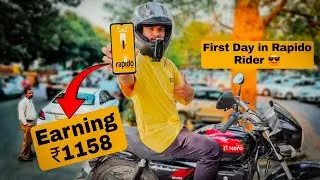 First Day in Rapido Rider 👍// नई join किया रपिडो मे // Rapido Bike Taxi Job