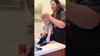 Trying whipped cream for the first time did not go as planned 😂😂 #toddlerlife #toddlerfun #toddler