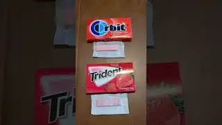 Trident Strawberry Gum VERSUS Orbit - Who Won?  #shorts