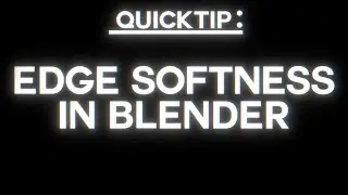 [QUICKTIP] Add EDGE SOFTNESS in blender's compositer | Quicktip #2