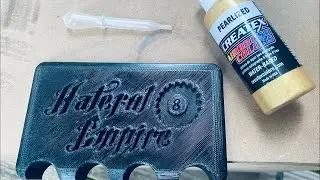 Painting a 3D Printed Pool Cue holder with Acrylic Paint LIVE!!!