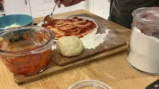 Homemade Pizza #pizza #dad #son #cook #chef