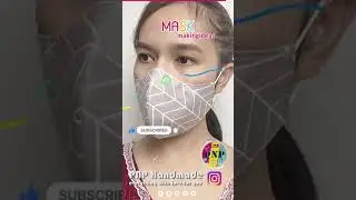 How to Design Very Easy 3D Face Mask - DIY Fabric Face Mask ideas #Shorts