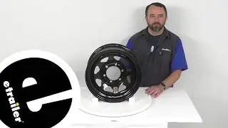 etrailer | Review of Lionshead Trailer Tires and Wheels - Black Steel Spoke Trailer Wheel - LH34ZR