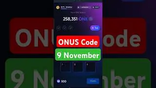 Onus Daily Code 9 November | Daily Code Onus Tap Tap | Onus Daily Code #tap2earn #airdrop #onus