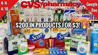 CVS Free & Cheap Coupon Deals & Haul | 4/4 - 4/10 | $200 in Products for $3! So many FREEBIES! 🔥