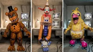 I FOUND THE SECRET SECURITY ROOM I FNAF ANIMATRONICS EYES 