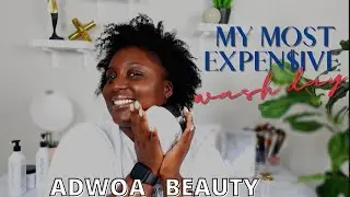 ADWOA BEAUTY| MY LUXURIOUS WASH DAY| REVIEW AND DEMO| TYPE 4 NATURAL HAIR