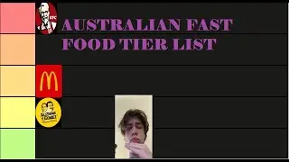 Australian fast food tier list
