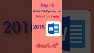 #Ms word#Day-6#Home tab options use part-1#youtubeshorts #follow for more videos