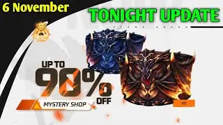 90% Off Mystery Shop Free Fire 🔥 6 November  🥳 FF Tonight Update | FF New Event| Free Fire New Event