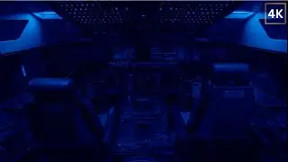 Dreamy Cockpit Sounds ☁️ | Overnight Flight Ambience for Deep Sleep (4K UHD)