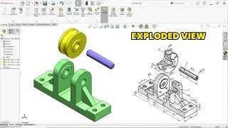 SolidWorks Beginner Tutorial: Make Part, Assembly, and Exploded View