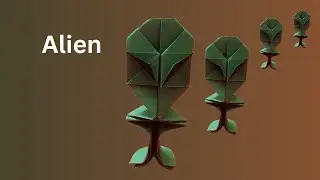 Paper Alien | Origami Alien | Paper craft | Origami tutorial