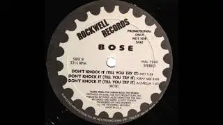 B.O.S.E. - Don't Knock It (Till You Try It) (Instrumental) (B1)