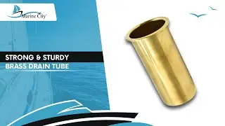 Marine City Brass Strong and Sturdy Drain Tube Easy Functional Design for Boat (3&rdquo; x 1&rdquo;) MC29623013