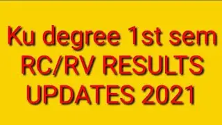 Ku Degree 1st Sem Results Updates 2021/re-revised notification released 2021/ts ku official degree/)