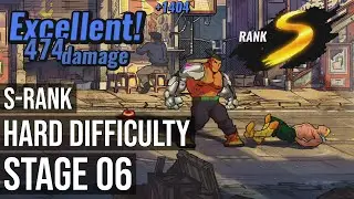 S-Rank - Hard Difficulty - Stage 6 - Chinatown - Maniac Trophy - Streets of Rage 4