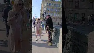 ПИТЕР 🤗💖МАЙКЛ ТАНЦУЕТ НА НЕВСКОМ ПРОСПЕКТЕ 💖АНИЧКОВ МОСТ 🤗💖